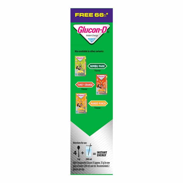 Glucon-D Regular With 3 Benefits Of Energy | Recovery | And Immunity | 75 G ( Get Extra 50 G Free)
