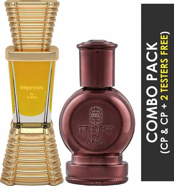 Ajmal Tempest Cp Oil 12Ml For Unisex And Impress Cp Oil 10Ml For Men