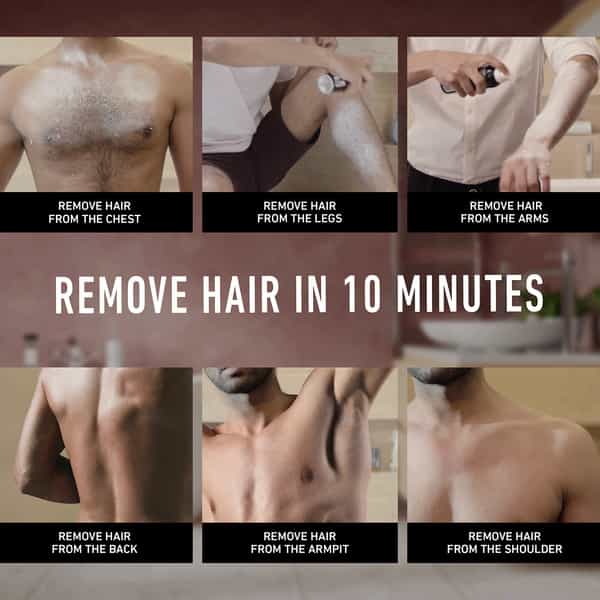Svish On The Go Hair Removal Spray For Men Pack Of 1 (200Ml) | Made Safe Certified