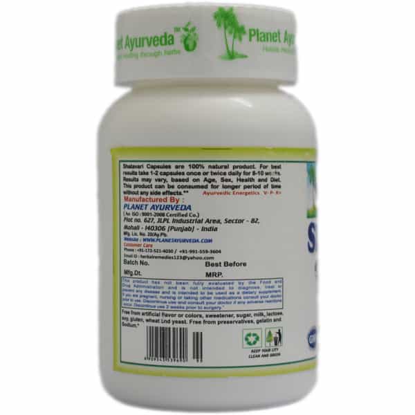 Planet Ayurveda Shatavari Capsules - 60 Capsules