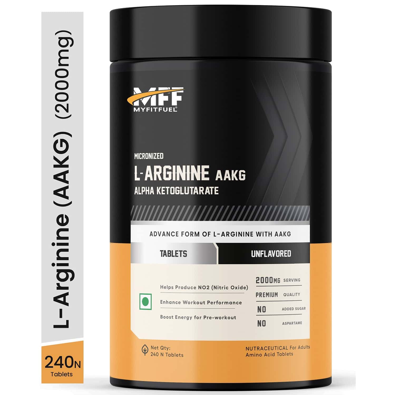 Myfitfuel L-arginine Alpha-ketoglutarate (aakg) (2000 Mg) (240 Tablets)| Amino Acid