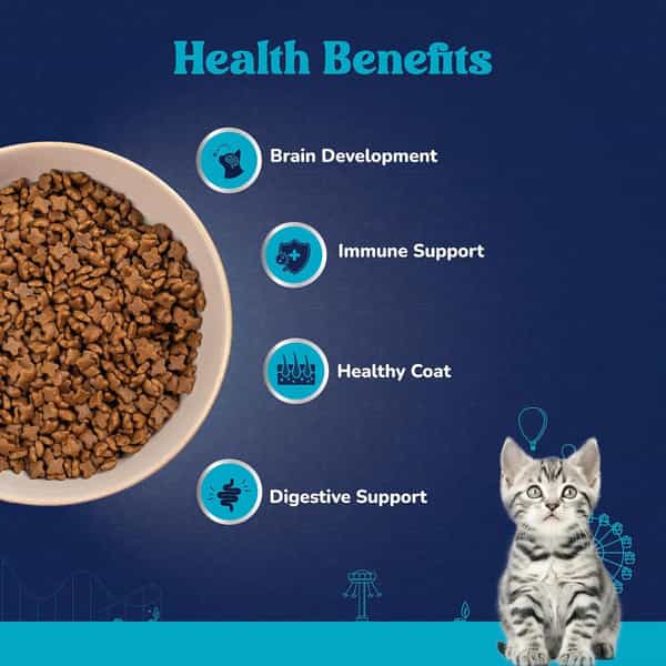 Carniwel Fresh Fish & Shrimp Kitten Dry Cat Food 1 Kg | Fresh & Natural Ingredients