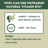 Nutrabud Plant Based Vitamin B12 | 100% Rda | 120 Veg Capsules