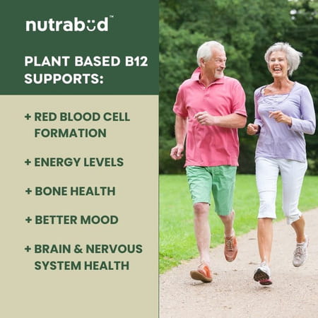 Nutrabud Plant Based Vitamin B12 | 100% Rda | 120 Veg Capsules