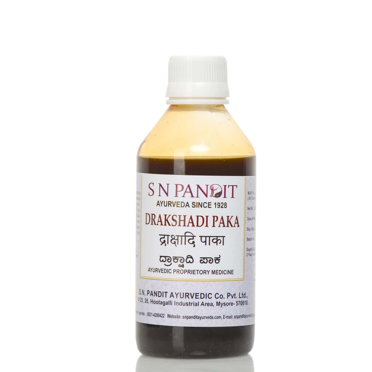 S N Pandit Ayurveda Drakasadi Paka - 500ml