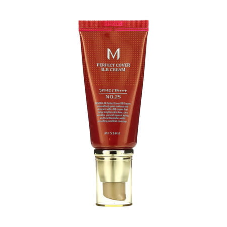 Missha M Perfect Cover B.B Cream Spf42/Pa+++ (No.25/Warm Beige) - Matte Finish - All Skin | 50ml