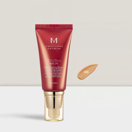 Missha M Perfect Cover B.B Cream Spf42/Pa+++ (No.25/Warm Beige) - Matte Finish - All Skin | 50ml