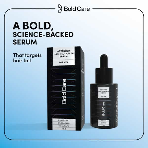 Bold Care Advanced Hair Growth Serum For Men| 3% Redensyl | Targets Hair Fall - 30Ml