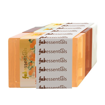 Fabessentials Assorted Glycerin Bathing Bars Pack Of 3 - Orange Neroli | Neem Aloe Vera - 100 Gm X 3