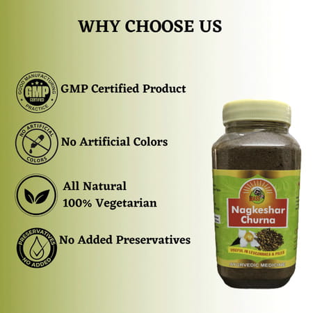 Hass Nagkeshar Churna - Nagkesar Powder- For Bleeding Piles For Leucorrhoea (1x1 Kilogram)