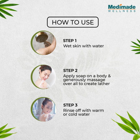 Medimade Activated Charcoal Premium Soap - 100 Gm