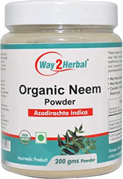 Way2herbal Organic Neem Powder 200 Gram - Pack Of 4