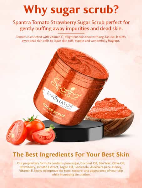 Spantra Tamato Strawberry Sugar Scrub 125Gm