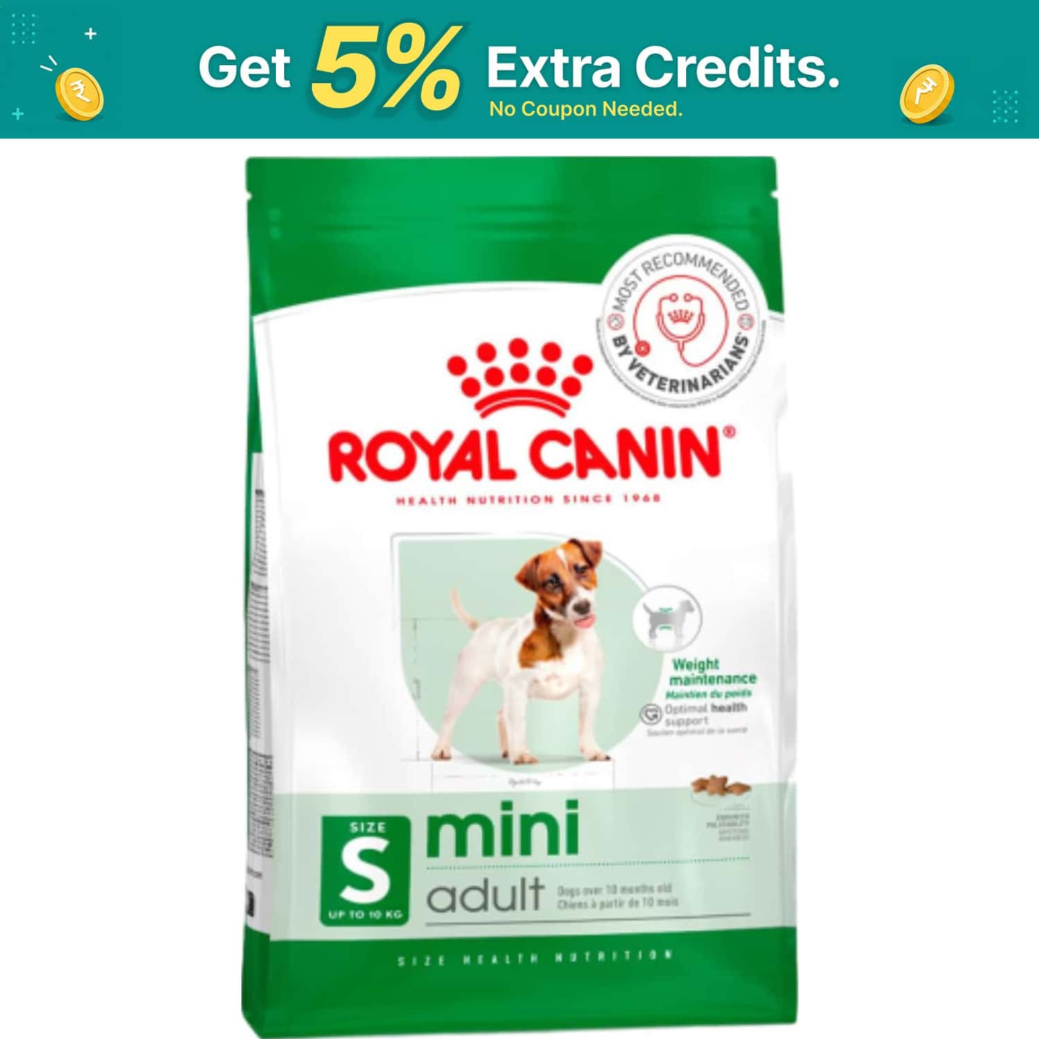 Royal Canin Mini Adult Dog Food | 4 Kg | Dry Food | Supports Weight Management & Digestive Health