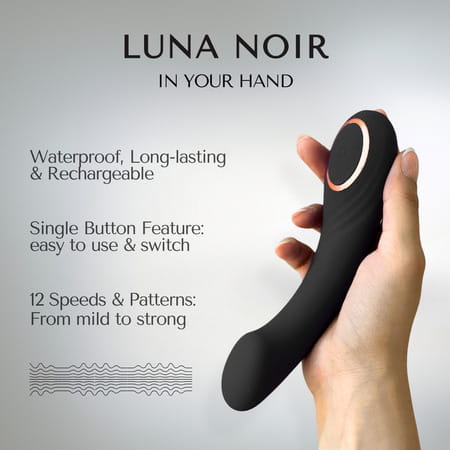 Libertee Luna Noir Massager For Women And Men
