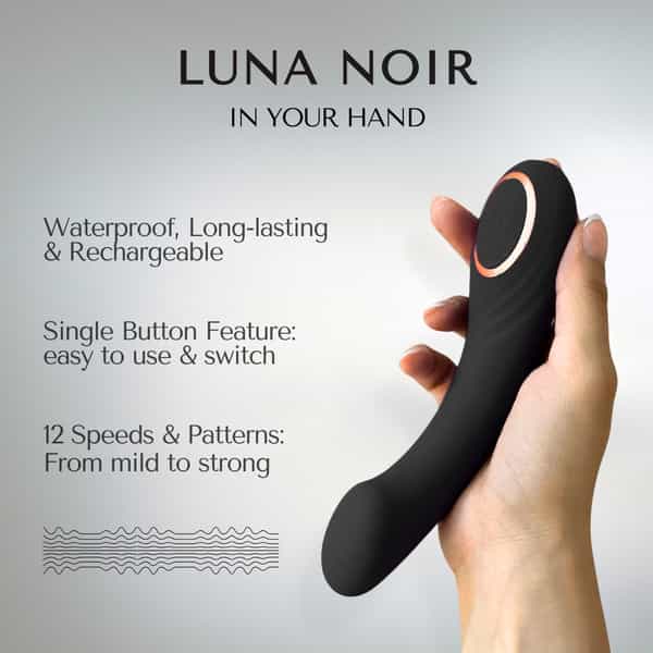 Libertee Luna Noir Massager For Women And Men
