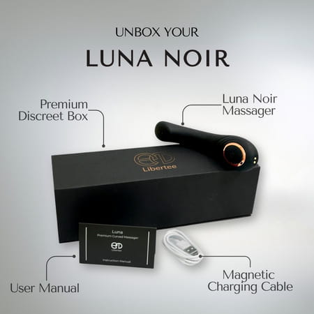 Libertee Luna Noir Massager For Women And Men
