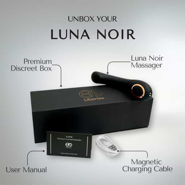 Libertee Luna Noir Massager For Women And Men