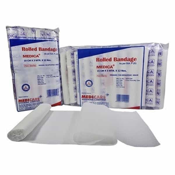 Medica Rolled Bandage (15Cm) (Pack Of 4)