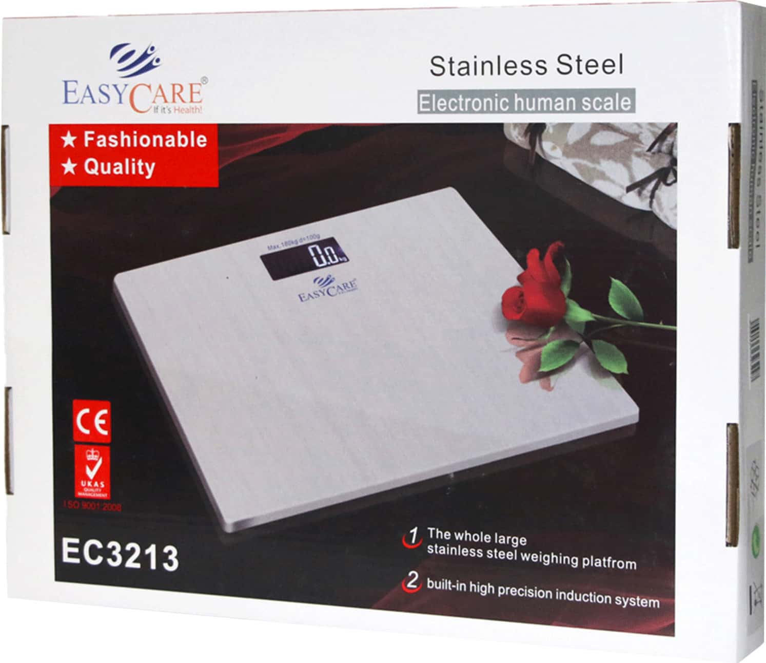 Easycare (German Tech) Steel Electronic Weighing Scale(Capacity 180kgs)-Ec3213