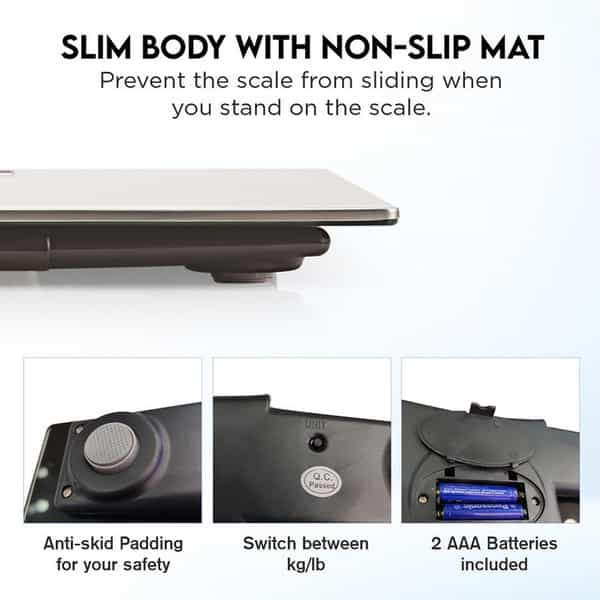Easycare (German Tech) Steel Electronic Weighing Scale(Capacity 180Kgs)-Ec3213