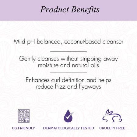 Curl Up Curl Moisturising Shampoo | Wavy & Curly Hair | Sulphate Paraben & Silicone Free - 200ml