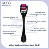 Gubb Derma Roller 0.5Mm For Hair Regrowth Face Acne Scars & Skin Aging 540 Micro Needles - Pink