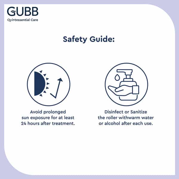 Gubb Derma Roller 0.5Mm For Hair Regrowth Face Acne Scars & Skin Aging 540 Micro Needles - Pink