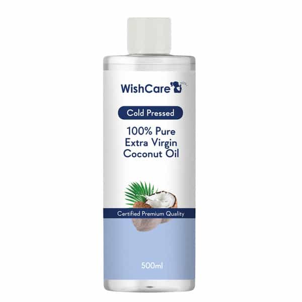 Wishcare 100% Pure Unrefinded Cold Pressed Extra Virgin Coconut Oil (500Ml)