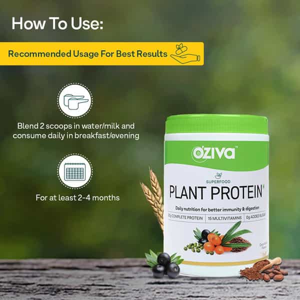 Oziva Superfood Plant Protein Coco Vanilla 250G | Better Energy & Digestion