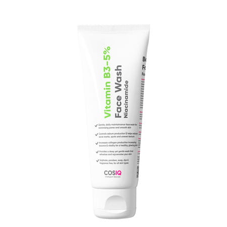 Cos-Iq Vitamin B3-5% Niacinamide Face Wash For Smooth And Even Skin(100ml)
