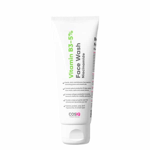 Cos-Iq Vitamin B3-5% Niacinamide Face Wash For Smooth And Even Skin(100Ml)