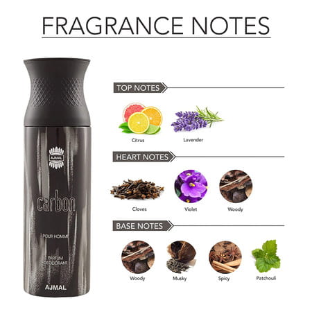 Ajmal Wisal Dhahab Eau De Parfum 50ml Perfume For Men And Carbon Homme Deodorant 200ml For Men