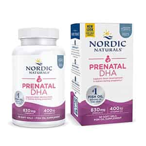 Nordic Naturals Prenatal Dha 830mg Omega3 Fish Oil For Babies During Pregnancy & Lactation 90softgel
