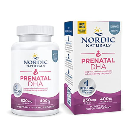 Nordic Naturals Prenatal Dha 830mg Omega3 Fish Oil For Babies During Pregnancy & Lactation 90softgel