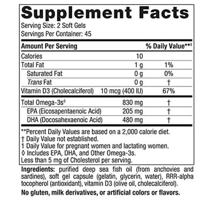 Nordic Naturals Prenatal Dha 830mg Omega3 Fish Oil For Babies During Pregnancy & Lactation 90softgel