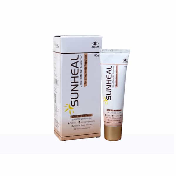 Sunheal Ultra Matte Gel Sunscreen Spf 50+ Pa++++ 50Gm