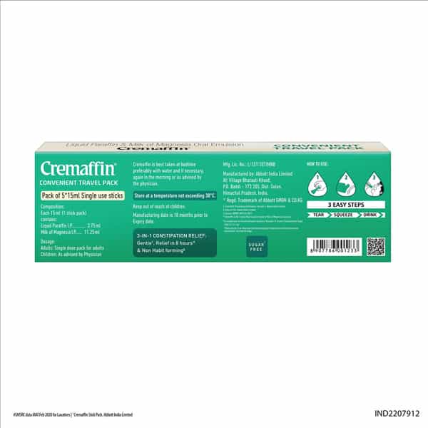 Cremaffin Trial Stick Pack Of 15Ml (Pack Of 5) - Mint