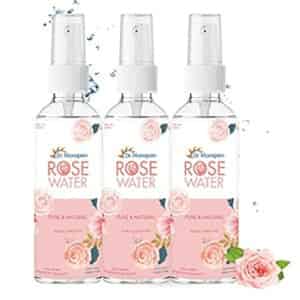 Dr. Morepen Pure & Natural Rose Water Spray For Face | Alcohol Free Toner - 100ml Pack Of 3