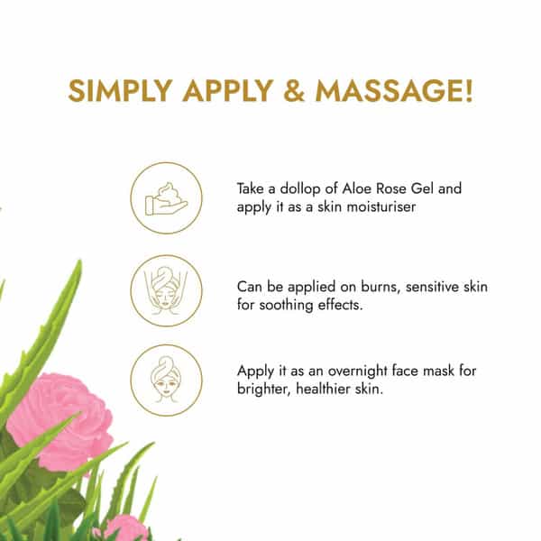 Kapiva Skin Rituals Aloe Rose Gel 200 Gms