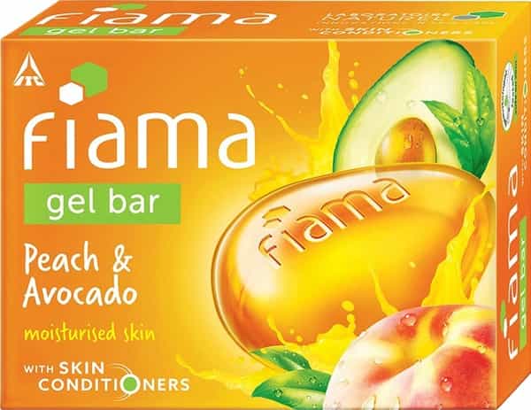 Fiama Gel Bathing Soap - Peach & Avocado- 125 Gm