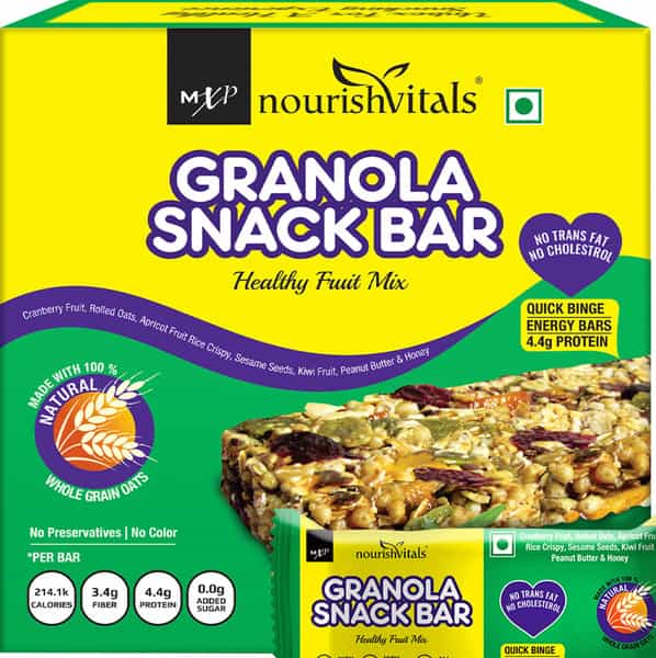 Nourishvitals Granola Healthy Fruit Mix Snack Bar 250 G