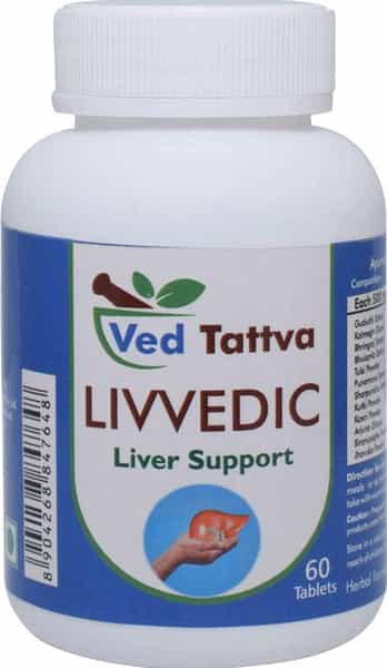 Ved Tattva Liv Vedic - 60 Tablets - Natural Supplement For Liver Support