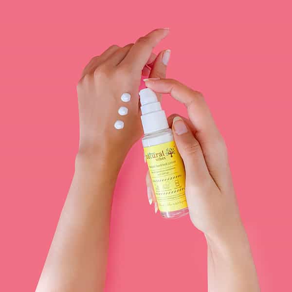 Natural Vibes Sunscreen Lotion With Spf 30 - Indoor | Outdoor & Water Resistant (30Ml)