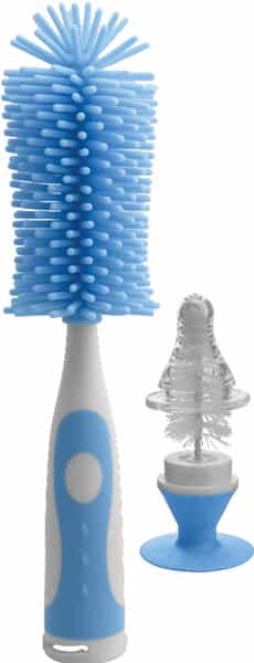 Fisher Price Silicone Bottle Brush Set For Baby Feeding Bottle And Nipple Blue