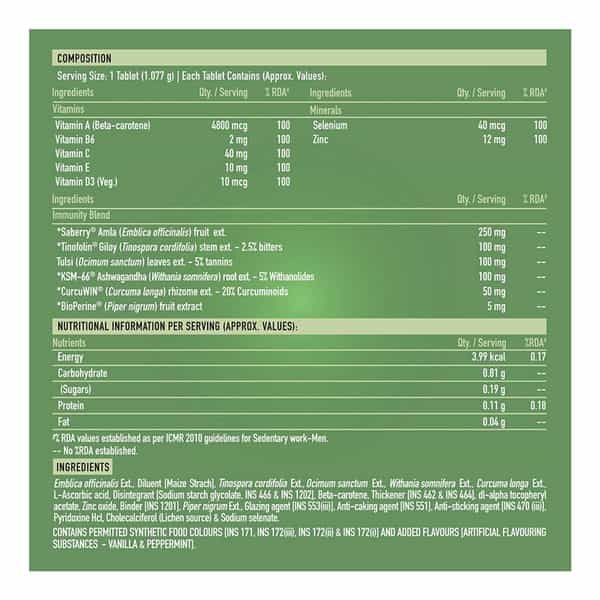 Truebasics Fish Oil + Immuno Boost | 60 Capsule(S)/Pack | Unflavoured