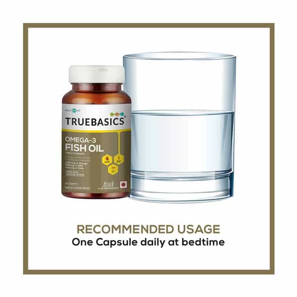 Truebasics Fish Oil + Immuno Boost | 60 Capsule(S)/Pack | Unflavoured