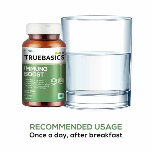 Truebasics Fish Oil + Immuno Boost | 60 Capsule(S)/Pack | Unflavoured