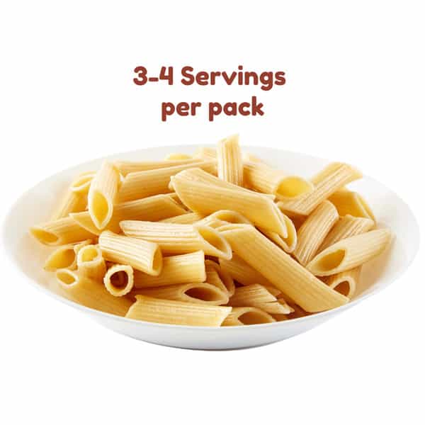 Long & Short Healthy Penne Pasta - Plant Protein Chickpeas Pasta No Maida - Pack Of 2 (250Gx2)