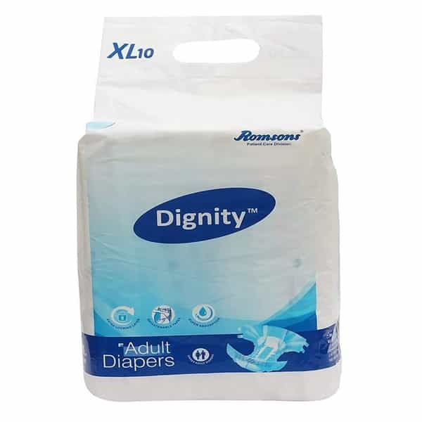 Romsons Dignity Adult Xl Diapers 10